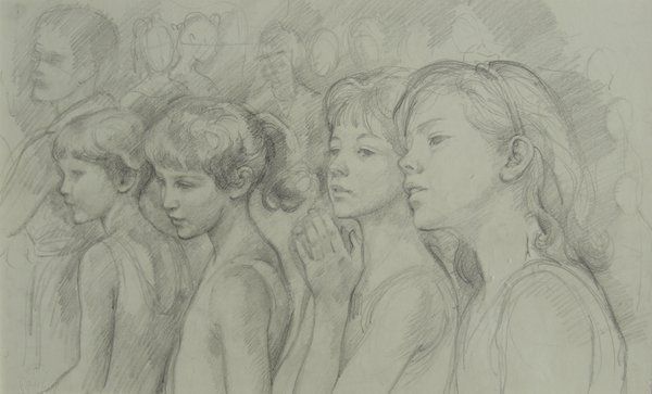 pencil-drawing-of-young-girls
